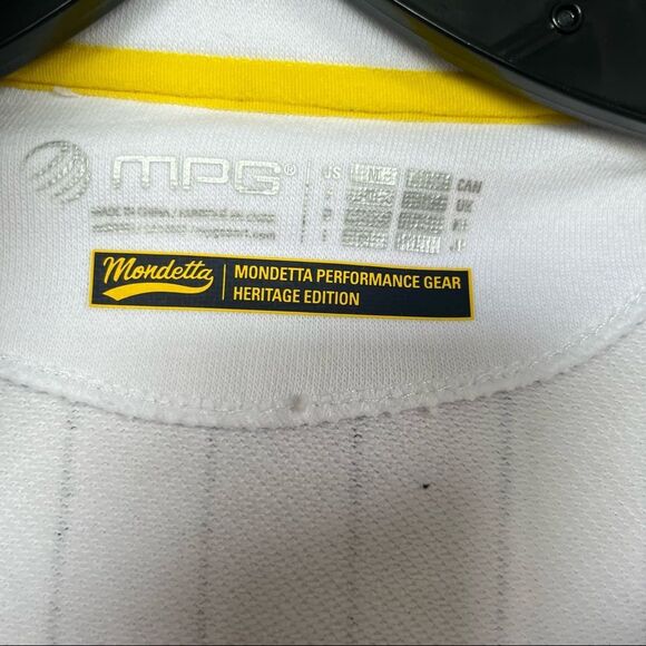 MPG Sport Game Plan White Pinstripe Jacket Medium NWT - Picture 15 of 16